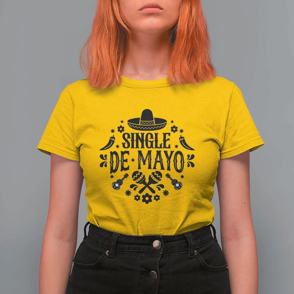 Single De Mayo Mode On T Shirt For Women Funny Fiesta Party Quote