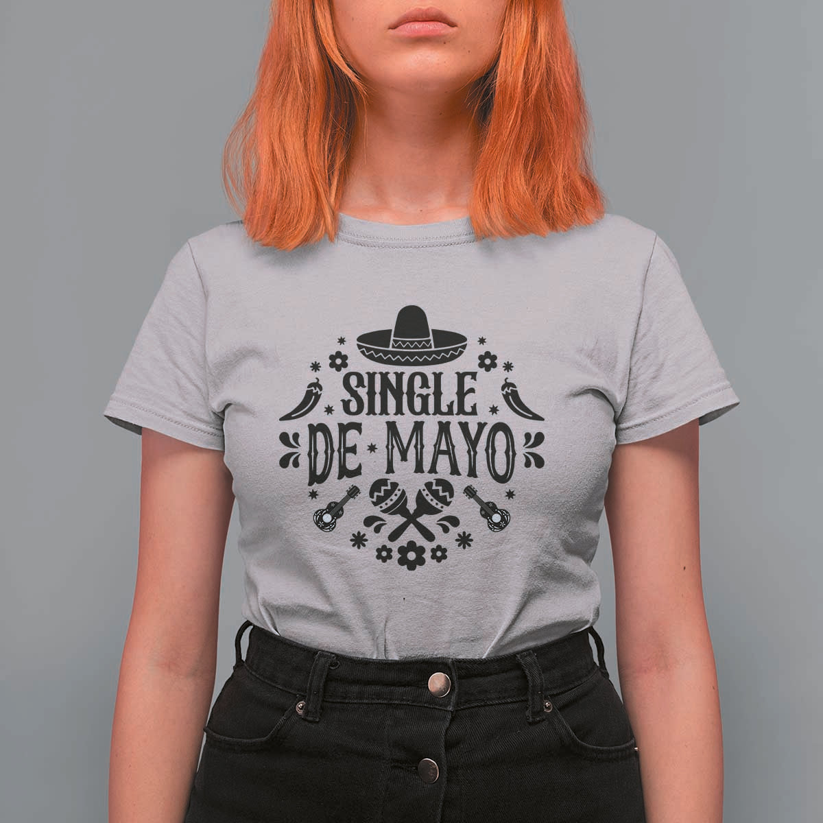 Single De Mayo Mode On T Shirt For Women Funny Fiesta Party Quote