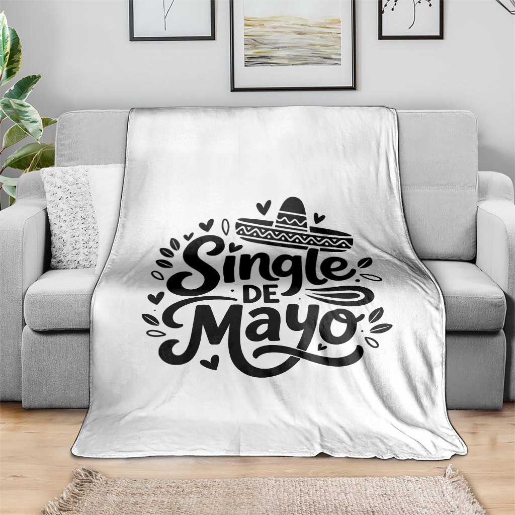 Funny Mexican Party Gift Throw Blanket Single De Mayo Squad