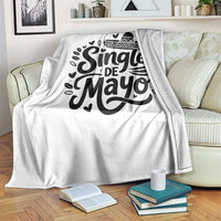 Funny Mexican Party Gift Throw Blanket Single De Mayo Squad