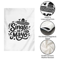 Funny Mexican Party Gift Garden Flag Single De Mayo Squad