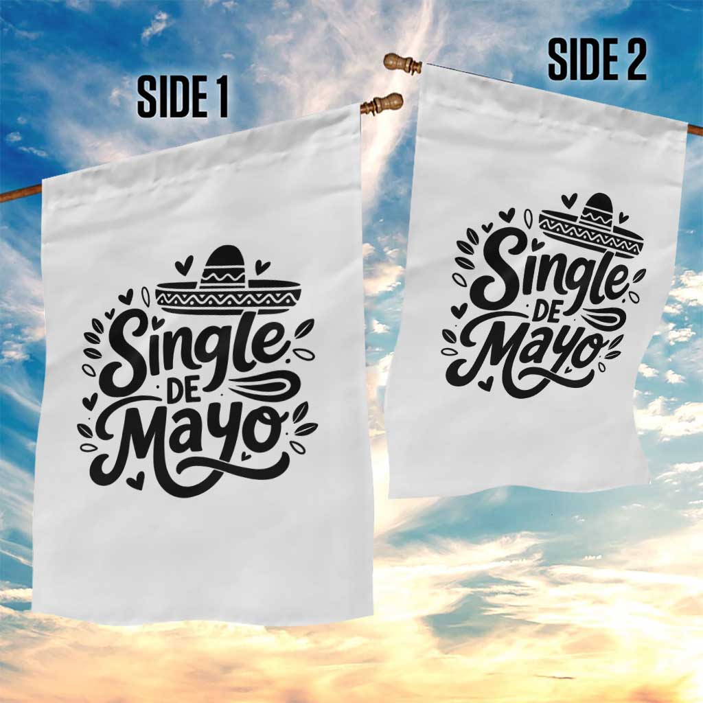 Funny Mexican Party Gift Garden Flag Single De Mayo Squad