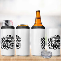 Funny Mexican Party Gift 4 in 1 Can Cooler Tumbler Single De Mayo Squad