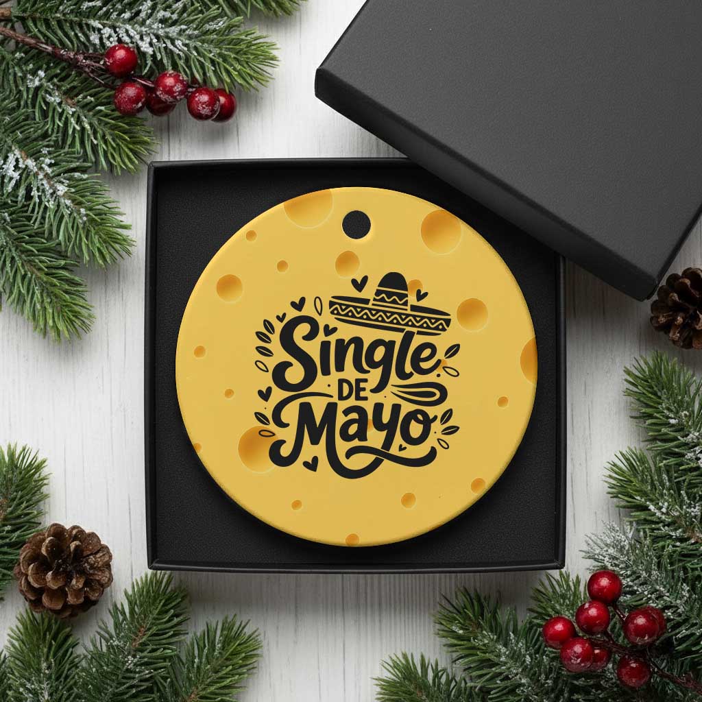 Funny Mexican Party Gift Ceramic Ornament Single De Mayo Squad
