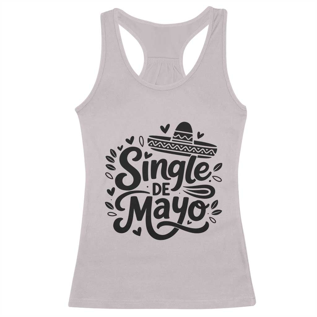 Funny Mexican Party Gift Racerback Tank Top Single De Mayo Squad