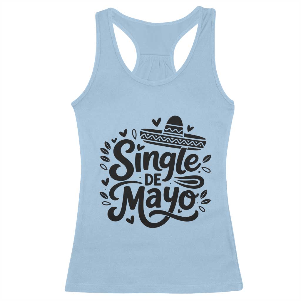 Funny Mexican Party Gift Racerback Tank Top Single De Mayo Squad