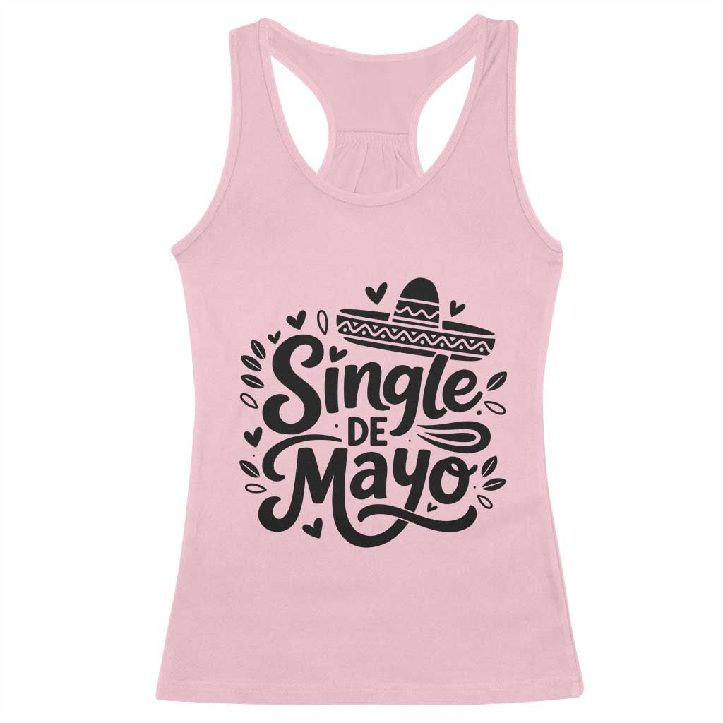 Funny Mexican Party Gift Racerback Tank Top Single De Mayo Squad