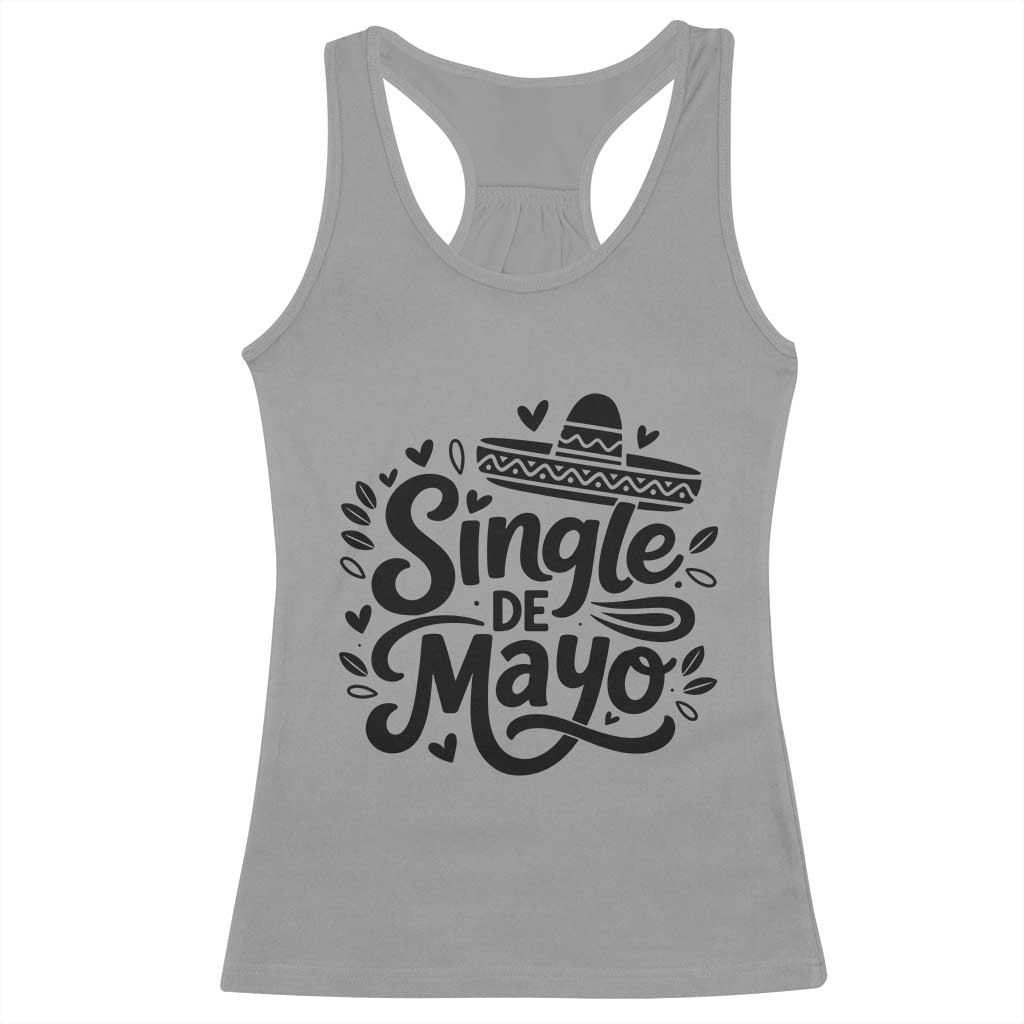 Funny Mexican Party Gift Racerback Tank Top Single De Mayo Squad