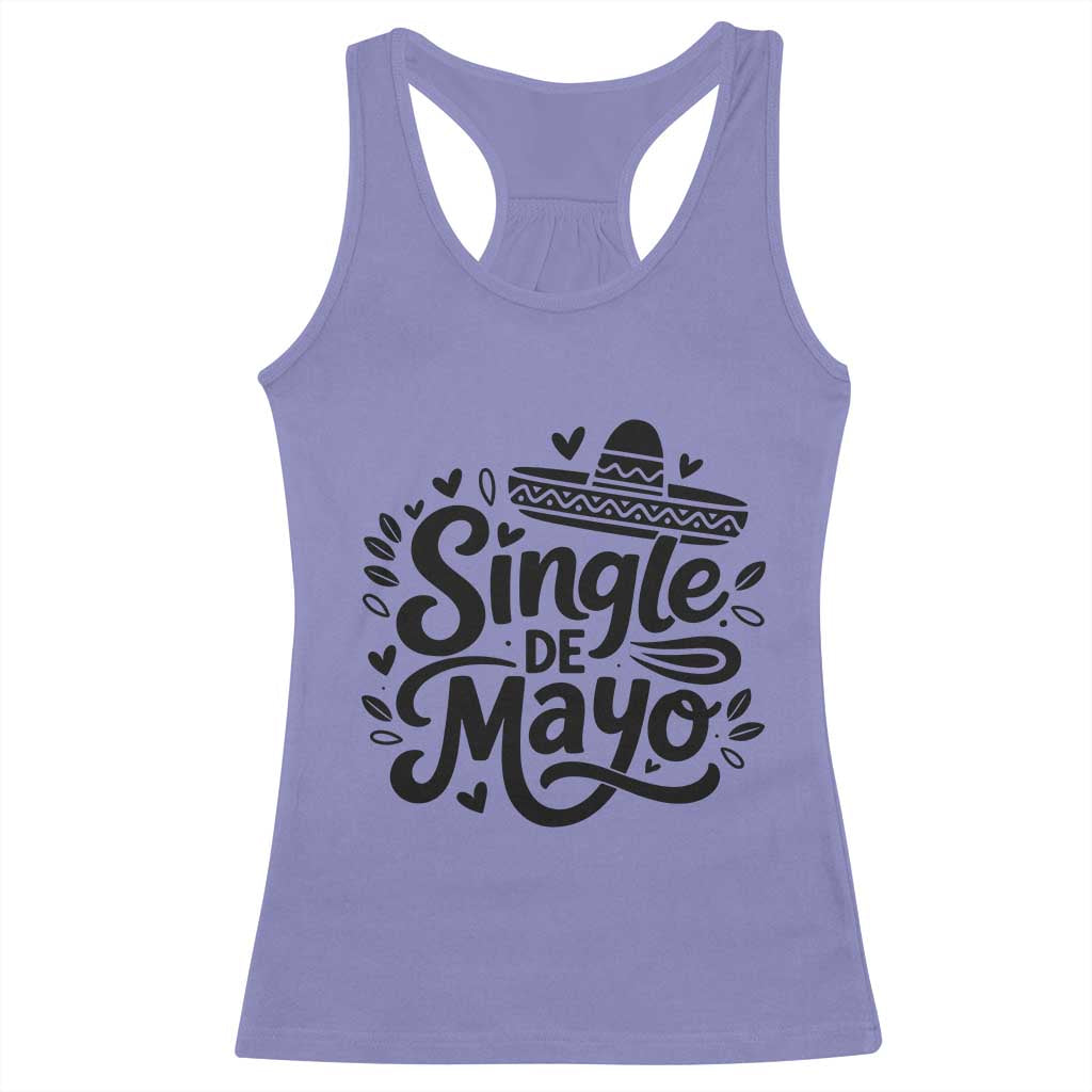 Funny Mexican Party Gift Racerback Tank Top Single De Mayo Squad