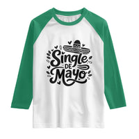 Funny Mexican Party Gift Raglan Shirt Single De Mayo Squad