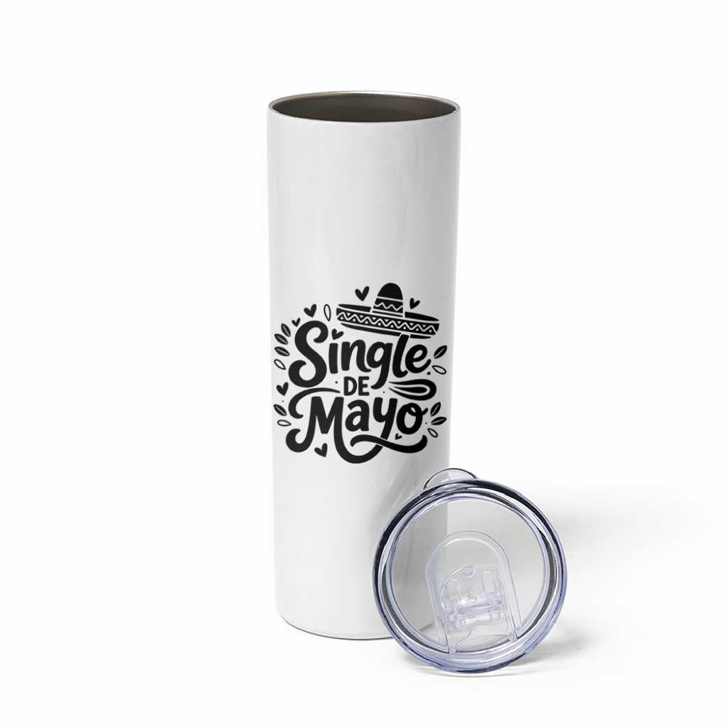 Funny Mexican Party Gift Skinny Tumbler Single De Mayo Squad