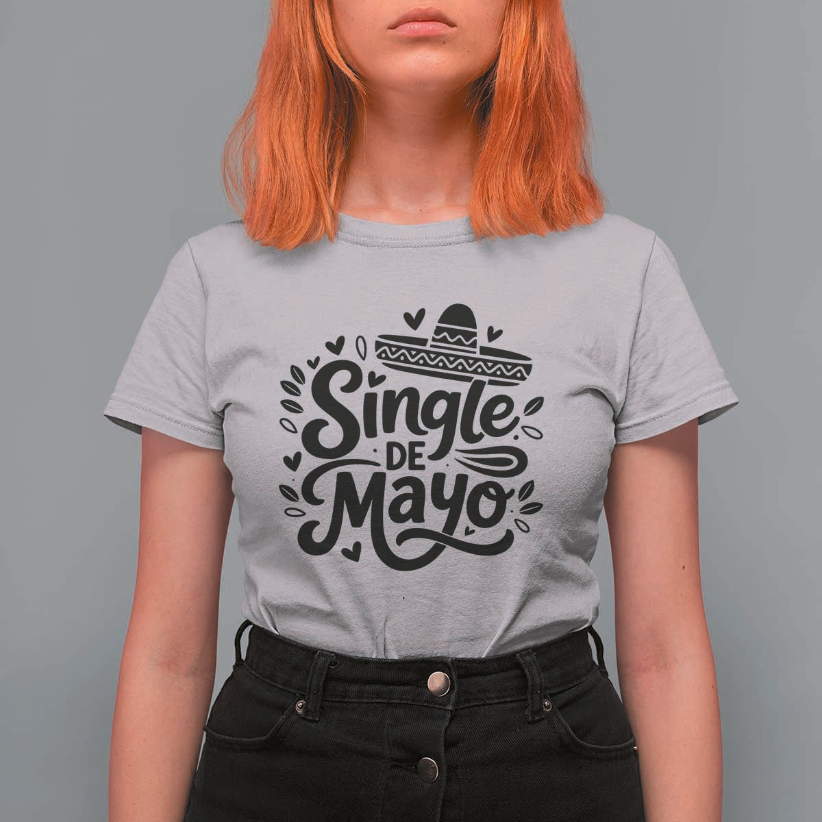 Funny Mexican Party Gift T Shirt For Women Single De Mayo Squad