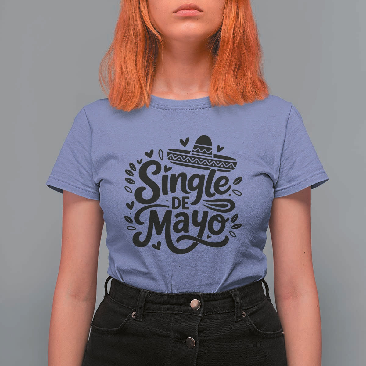 Funny Mexican Party Gift T Shirt For Women Single De Mayo Squad