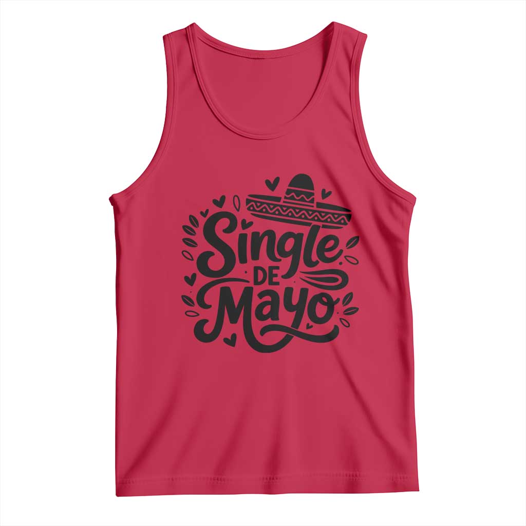 Funny Mexican Party Gift Tank Top Single De Mayo Squad