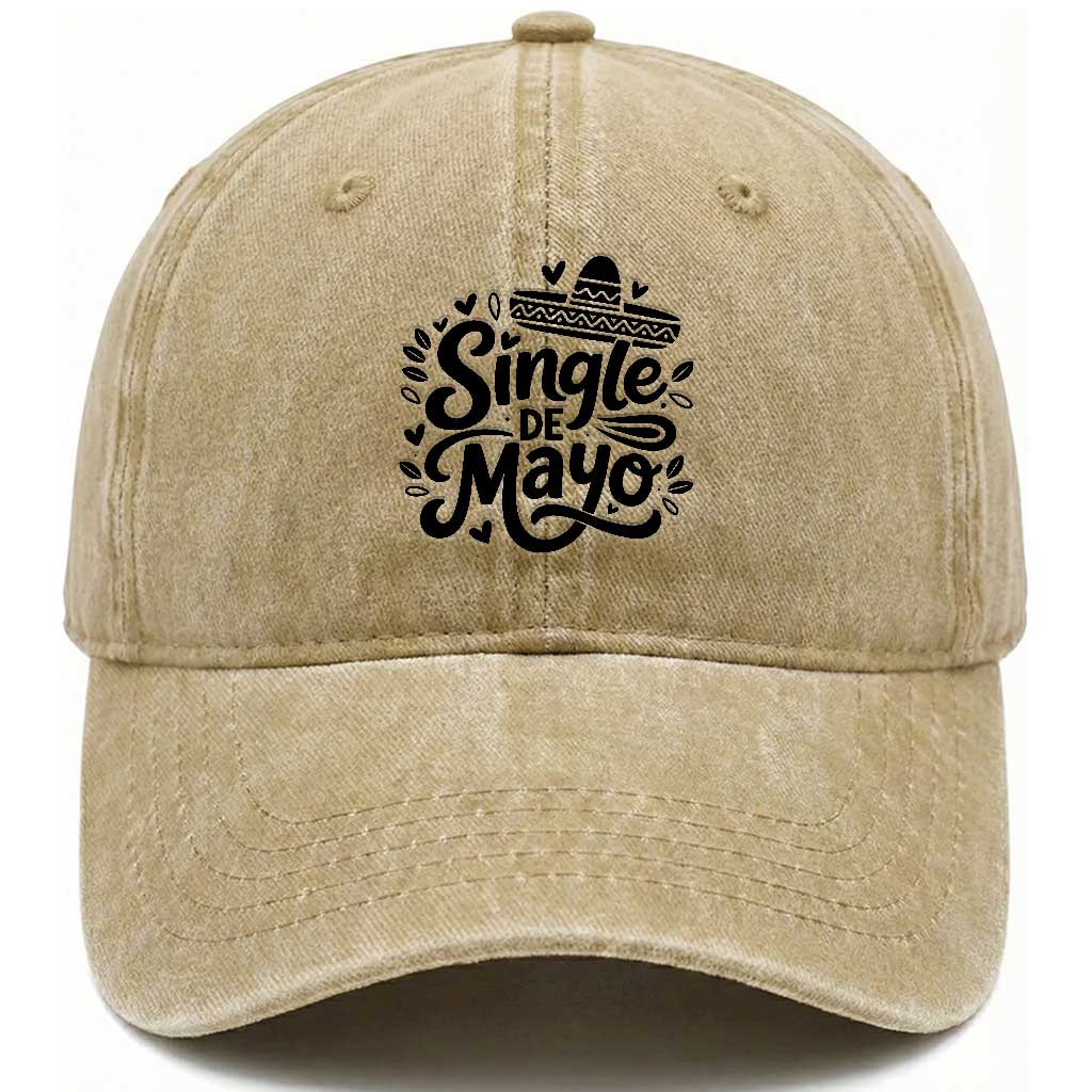 Funny Mexican Party Gift Washed Cotton Baseball Cap Single De Mayo Squad