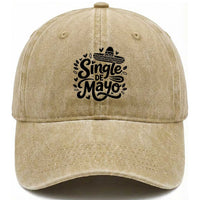 Funny Mexican Party Gift Washed Cotton Baseball Cap Single De Mayo Squad