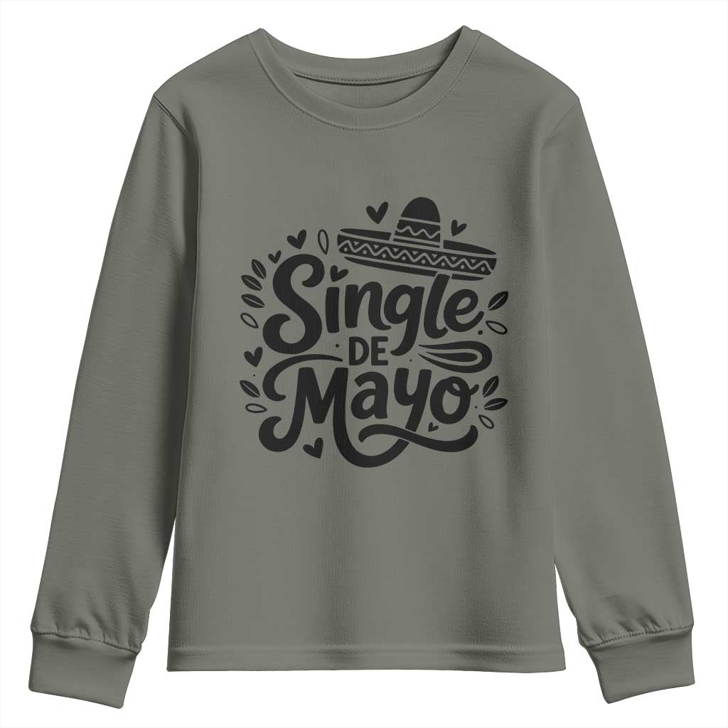 Funny Mexican Party Gift Youth Sweatshirt Single De Mayo Squad