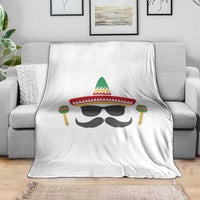 Funny Cinco De Mayo Maracas Characte Throw Blanket Fiesta Party Gift