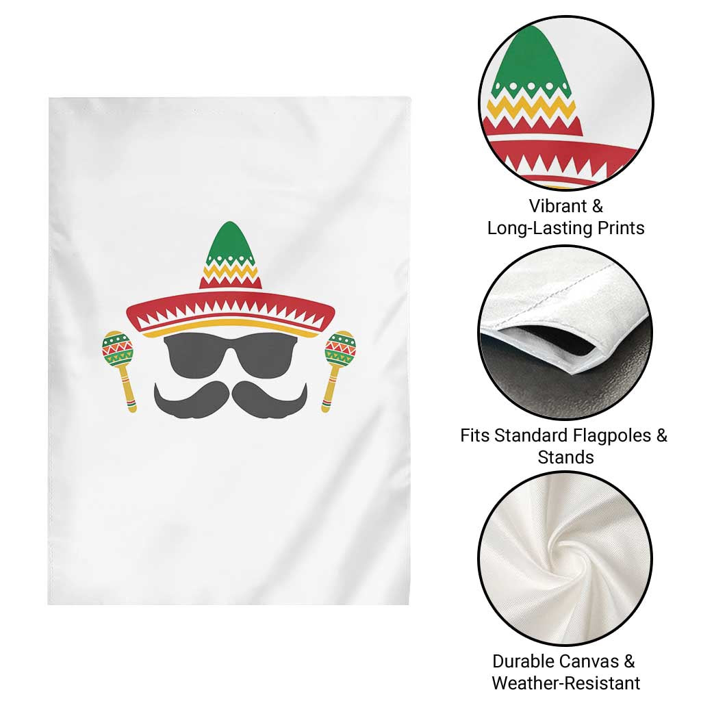 Funny Cinco De Mayo Maracas Characte Garden Flag Fiesta Party Gift