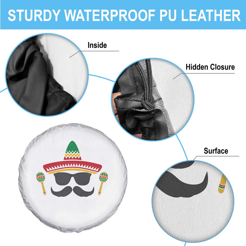 Funny Cinco De Mayo Maracas Characte Spare Tire Cover Fiesta Party Gift