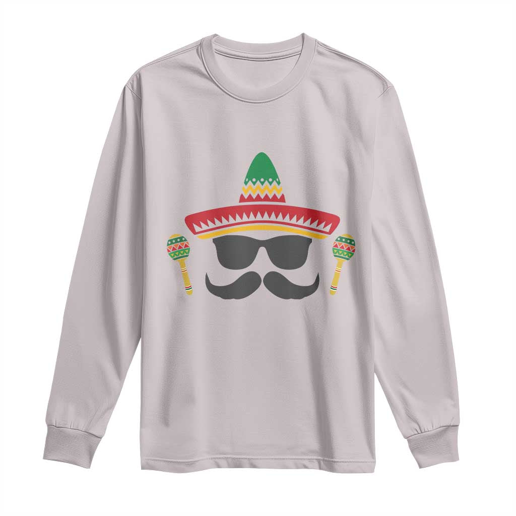 Funny Cinco De Mayo Maracas Characte Long Sleeve Shirt Fiesta Party Gift