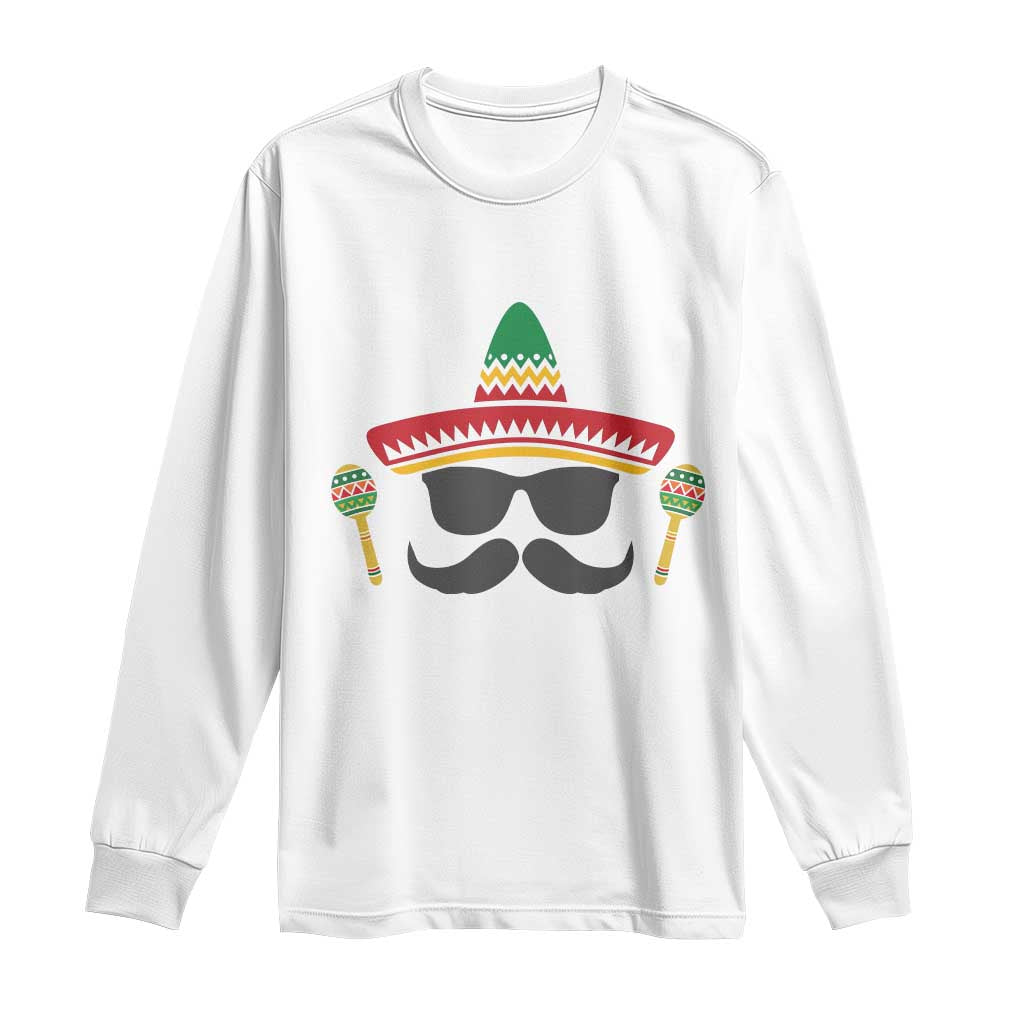 Funny Cinco De Mayo Maracas Characte Long Sleeve Shirt Fiesta Party Gift