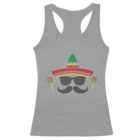 Funny Cinco De Mayo Maracas Characte Racerback Tank Top Fiesta Party Gift