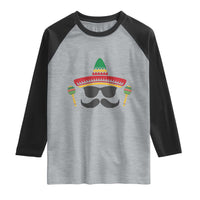 Funny Cinco De Mayo Maracas Characte Raglan Shirt Fiesta Party Gift