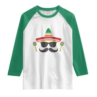 Funny Cinco De Mayo Maracas Characte Raglan Shirt Fiesta Party Gift