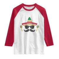 Funny Cinco De Mayo Maracas Characte Raglan Shirt Fiesta Party Gift
