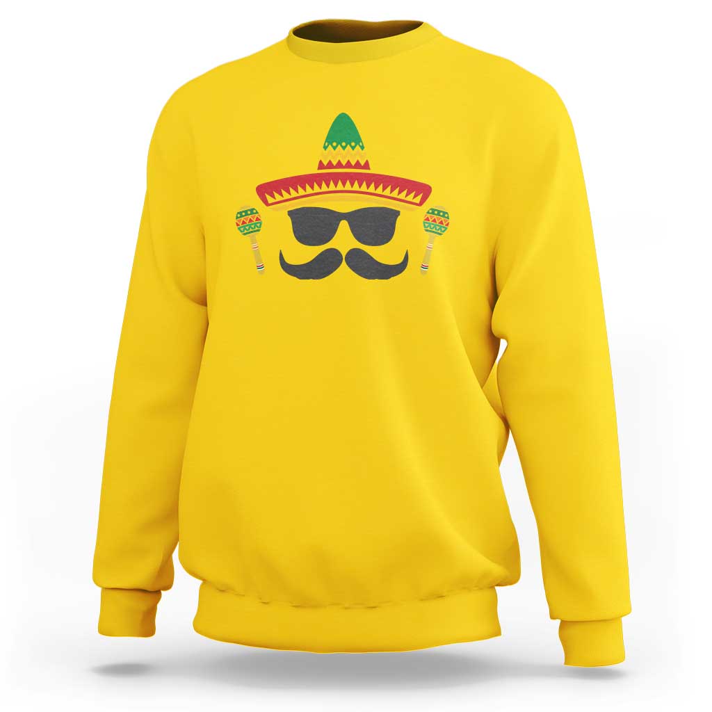 Funny Cinco De Mayo Maracas Characte Sweatshirt Fiesta Party Gift
