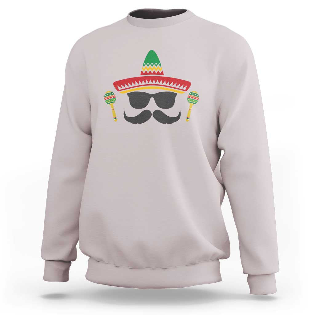 Funny Cinco De Mayo Maracas Characte Sweatshirt Fiesta Party Gift