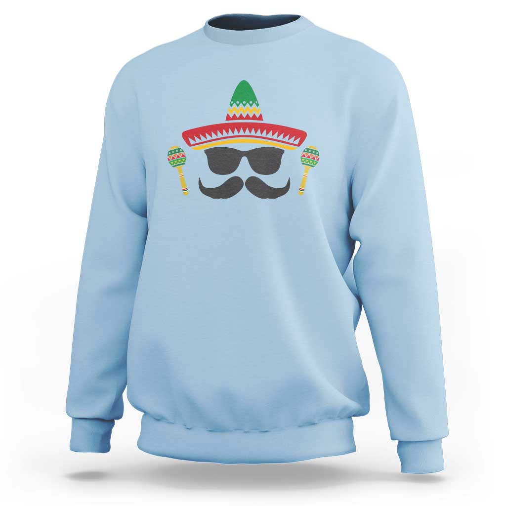 Funny Cinco De Mayo Maracas Characte Sweatshirt Fiesta Party Gift