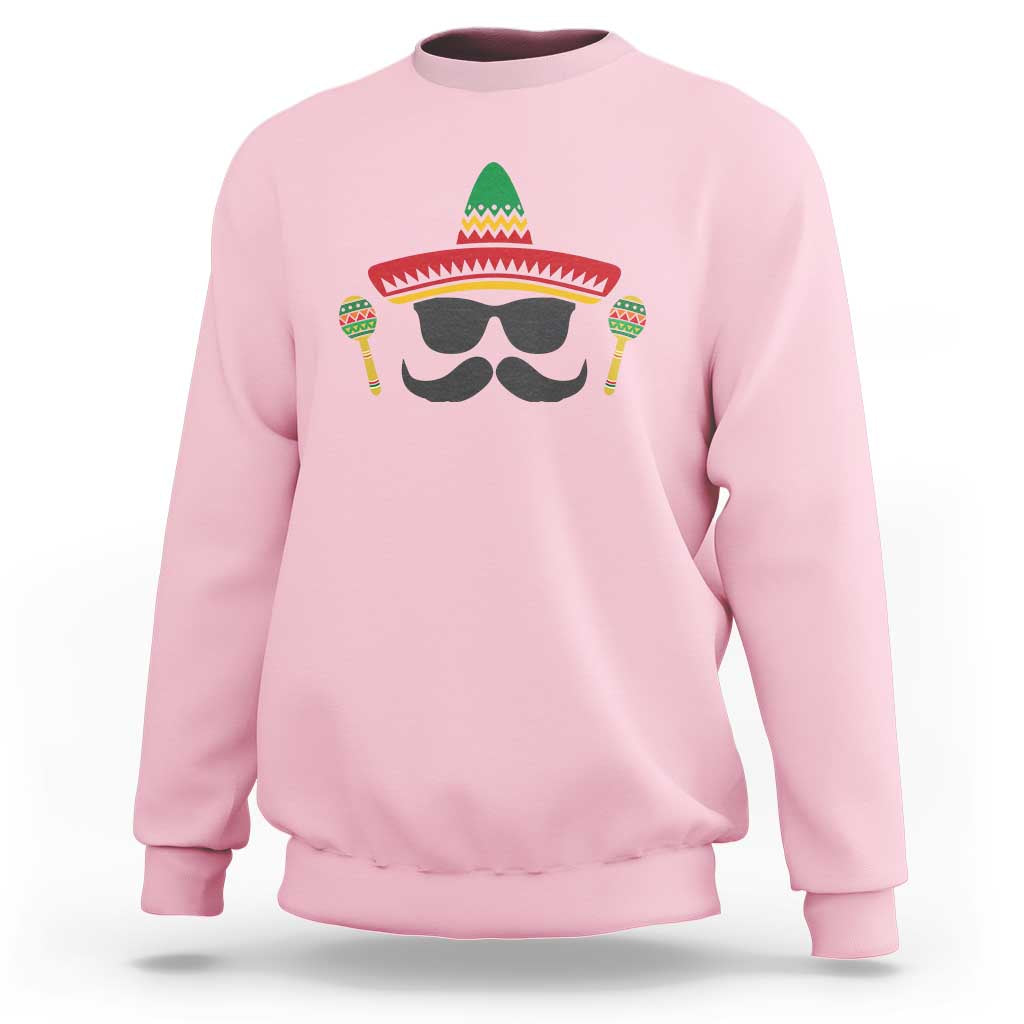 Funny Cinco De Mayo Maracas Characte Sweatshirt Fiesta Party Gift