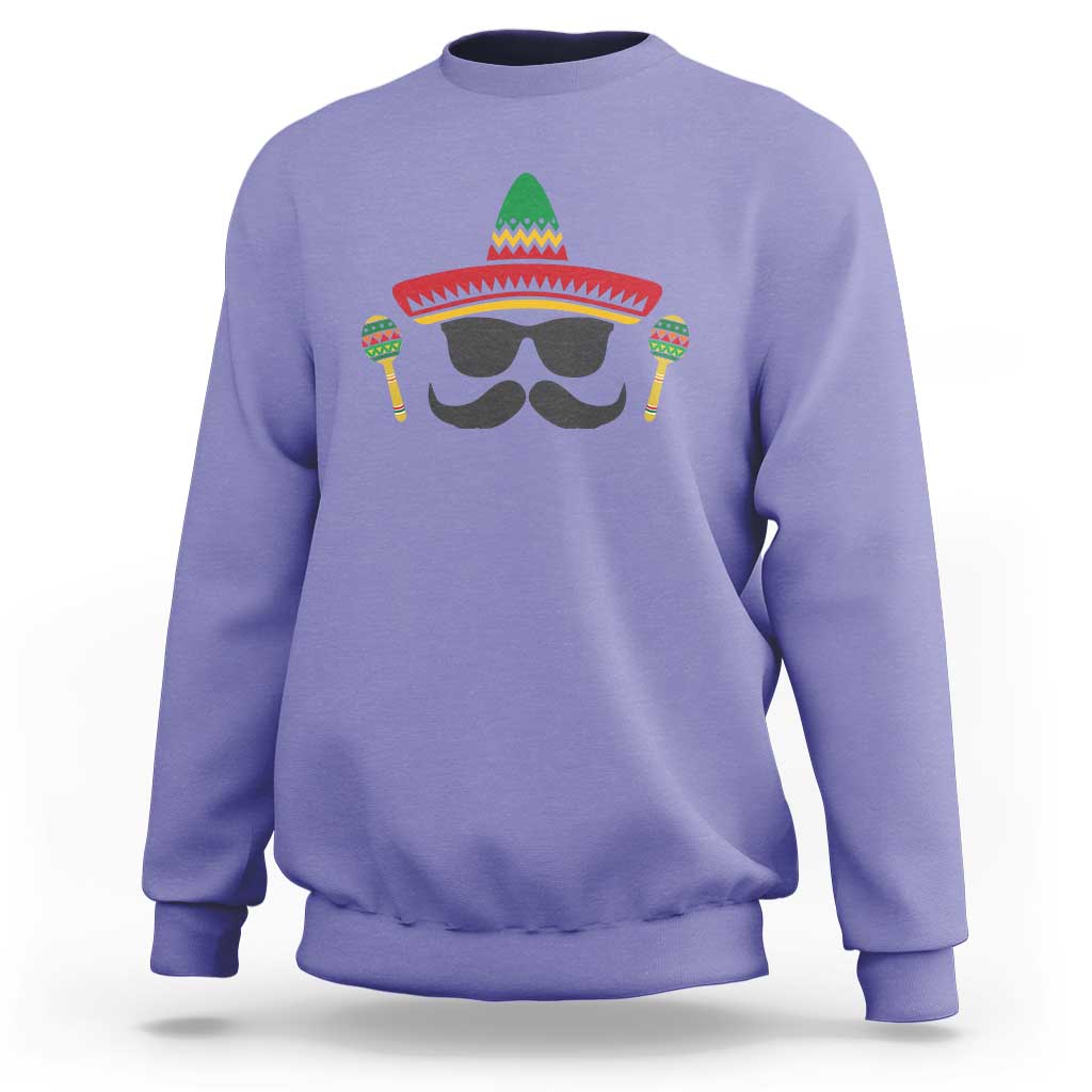 Funny Cinco De Mayo Maracas Characte Sweatshirt Fiesta Party Gift