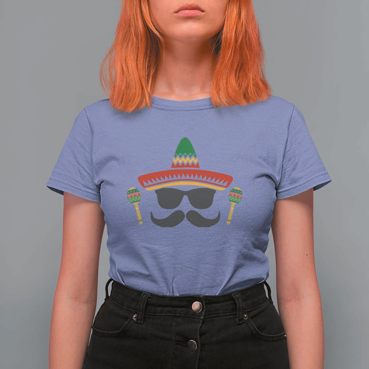 Funny Cinco De Mayo Maracas Characte T Shirt For Women Fiesta Party Gift