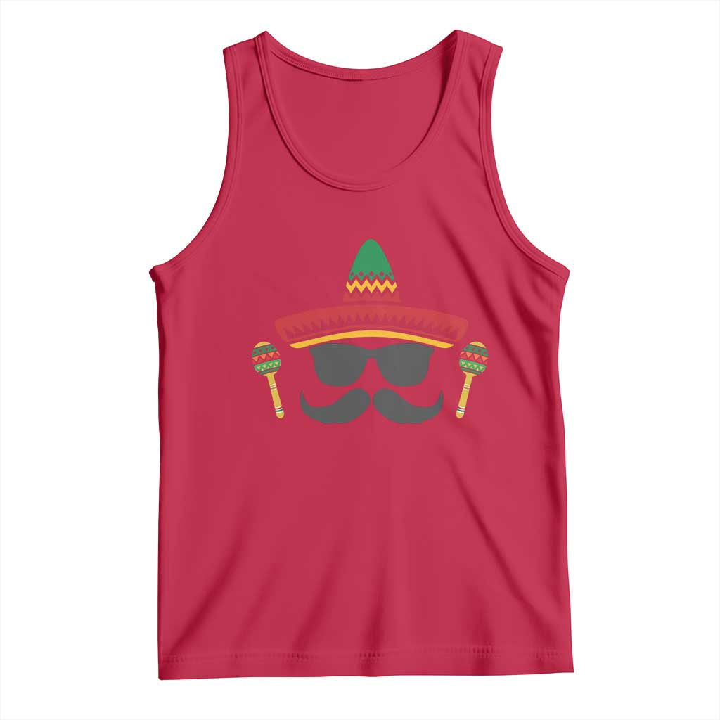 Funny Cinco De Mayo Maracas Characte Tank Top Fiesta Party Gift