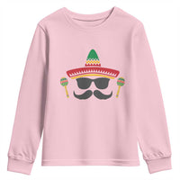 Funny Cinco De Mayo Maracas Characte Youth Sweatshirt Fiesta Party Gift