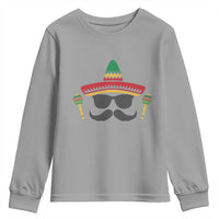 Funny Cinco De Mayo Maracas Characte Youth Sweatshirt Fiesta Party Gift