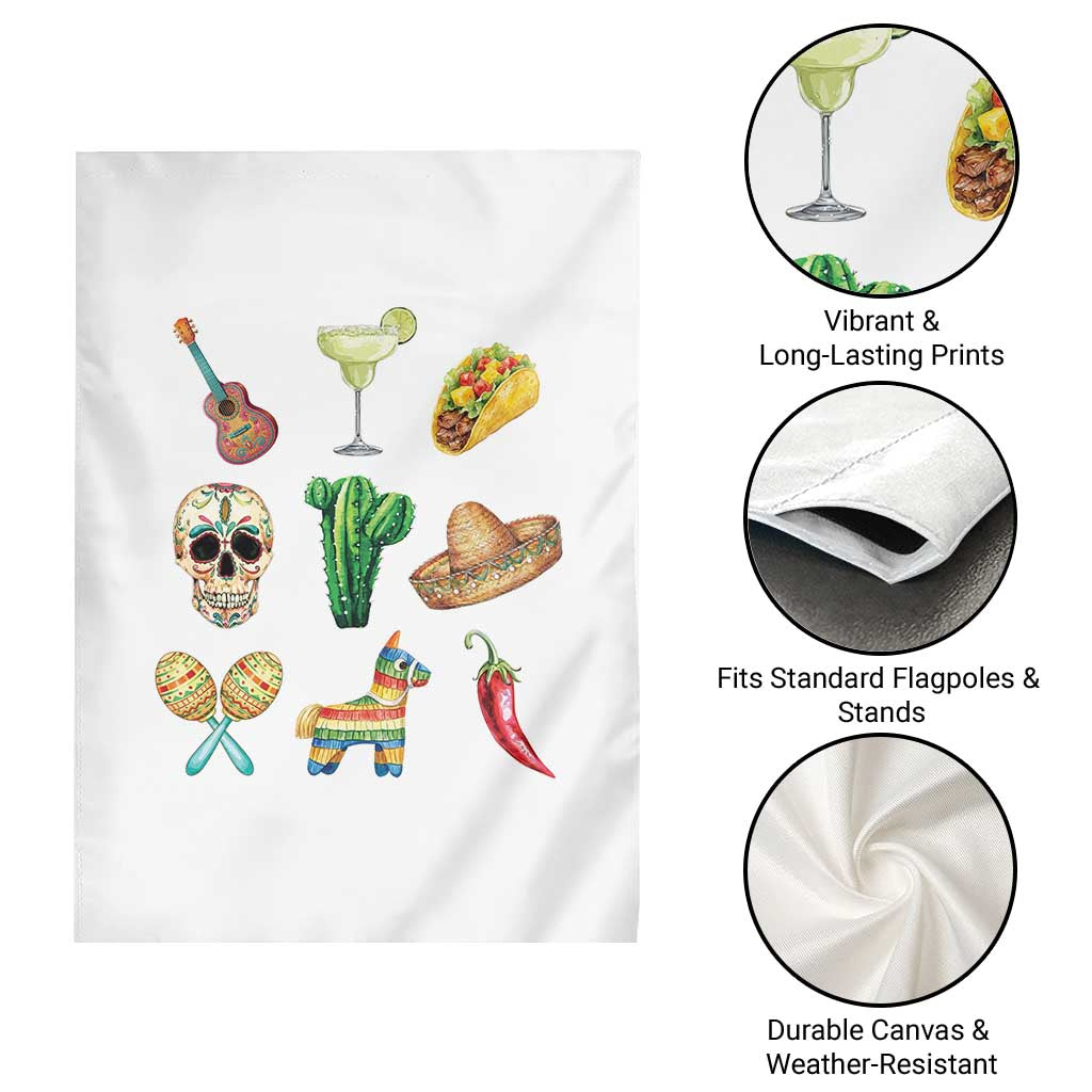 Cinco De Mayo Garden Flag Mexican Fiesta Party Celebration