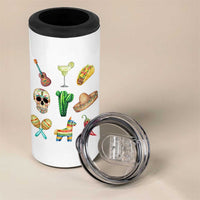 Cinco De Mayo 4 in 1 Can Cooler Tumbler Mexican Fiesta Party Celebration