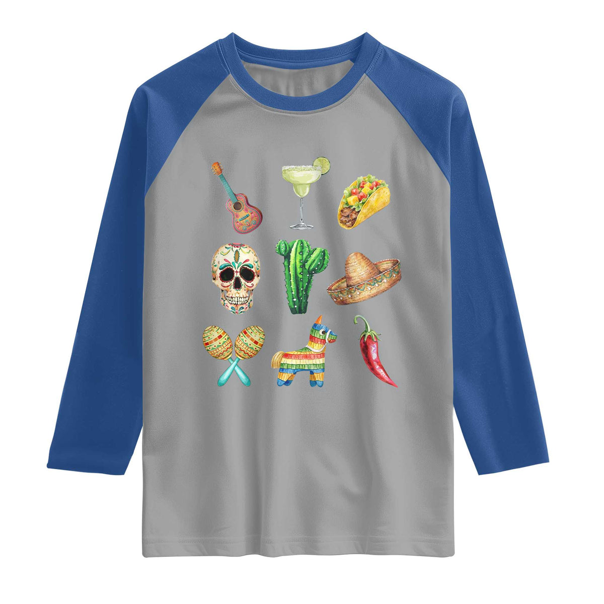 Cinco De Mayo Raglan Shirt Mexican Fiesta Party Celebration