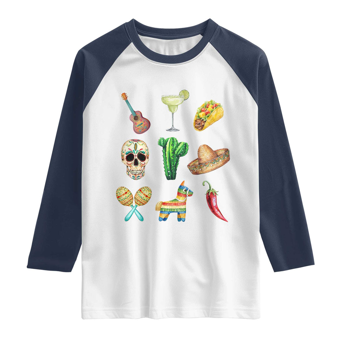 Cinco De Mayo Raglan Shirt Mexican Fiesta Party Celebration