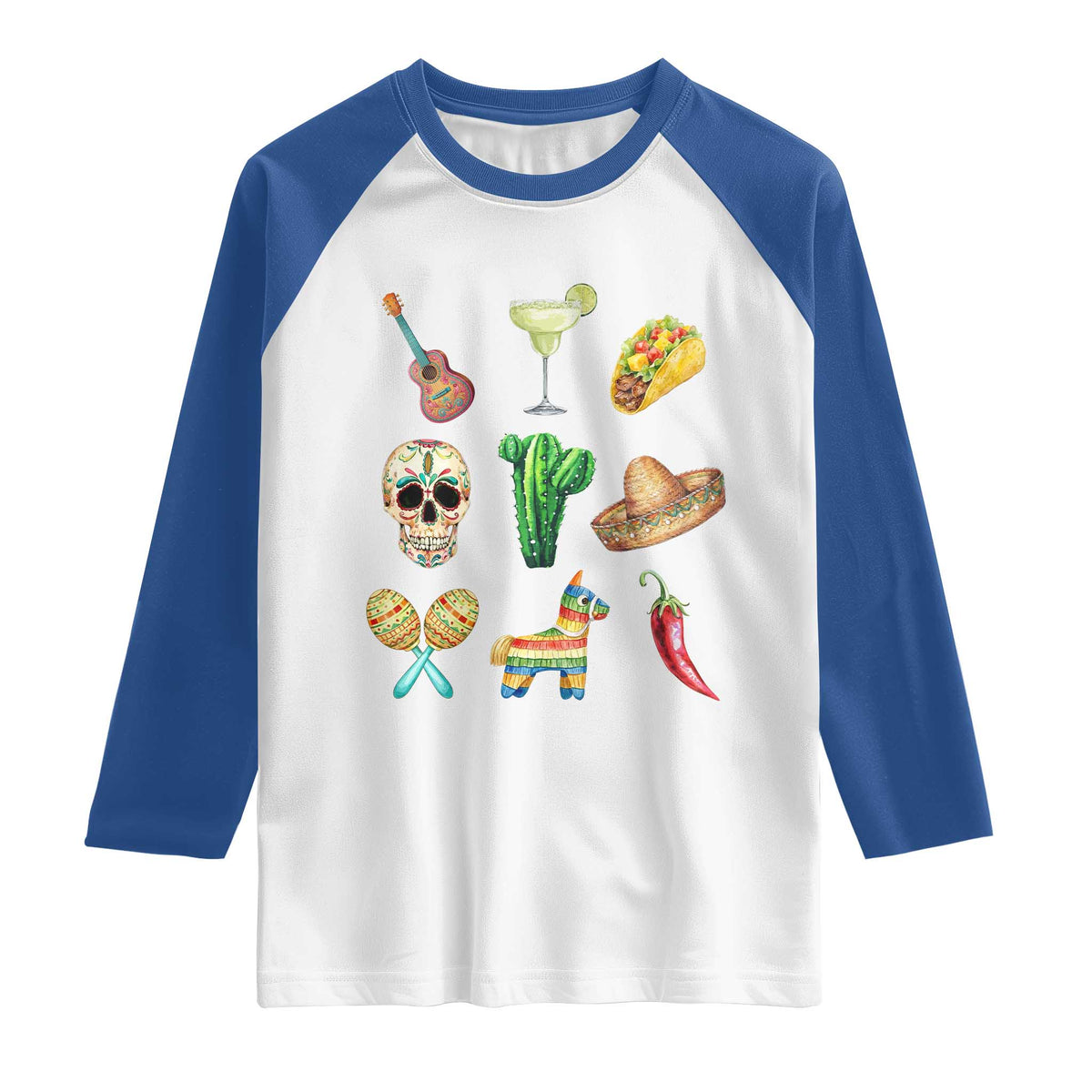 Cinco De Mayo Raglan Shirt Mexican Fiesta Party Celebration