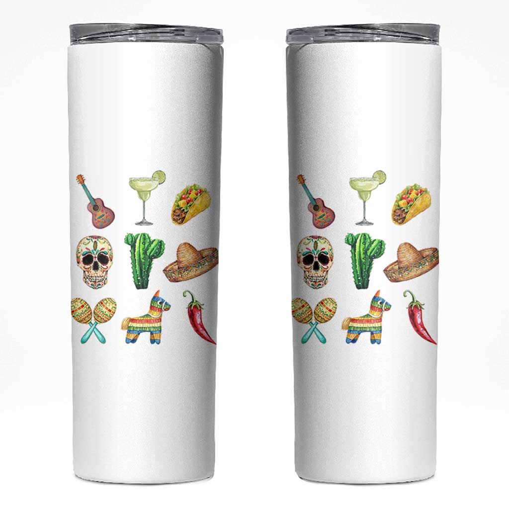 Cinco De Mayo Skinny Tumbler Mexican Fiesta Party Celebration