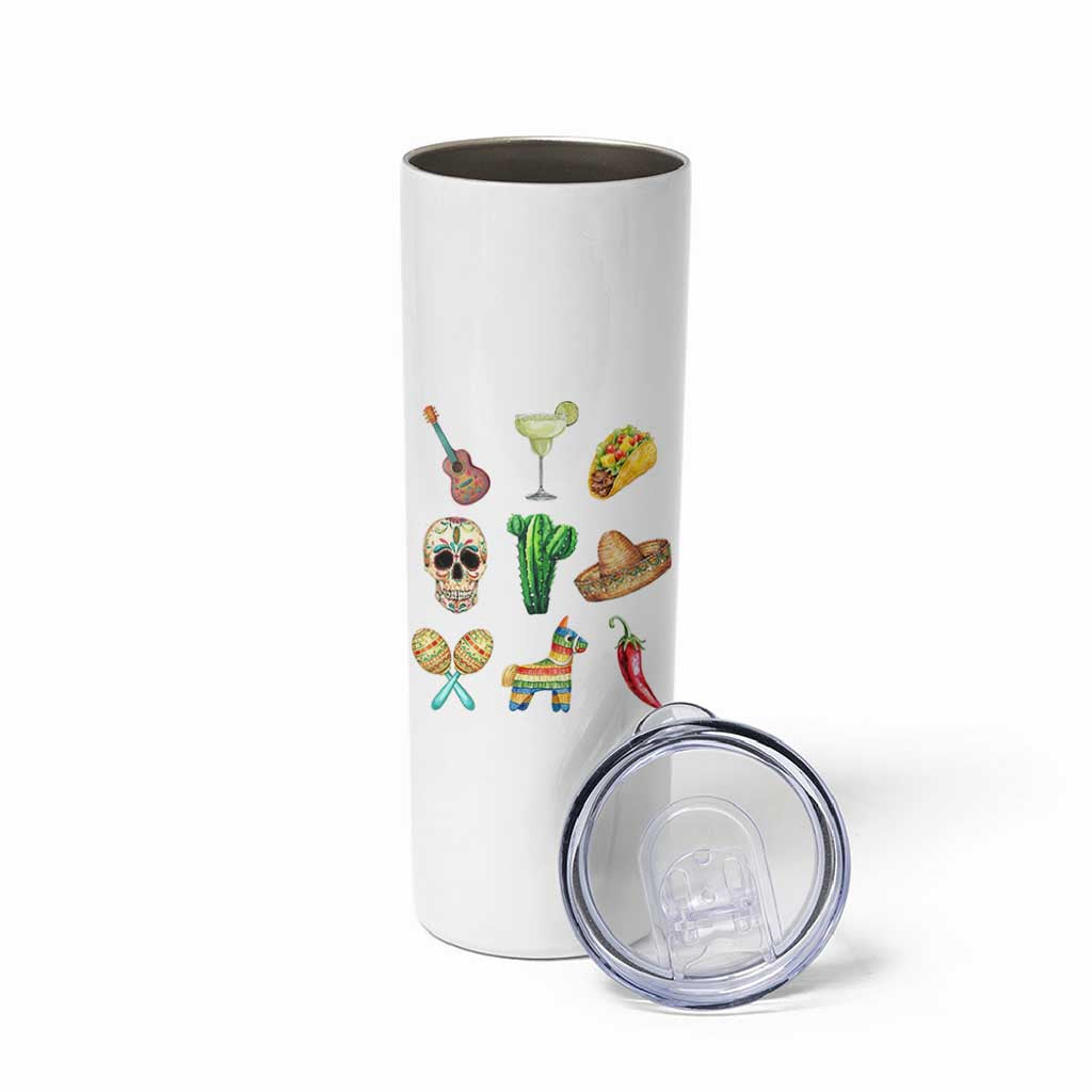Cinco De Mayo Skinny Tumbler Mexican Fiesta Party Celebration