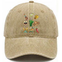 Cinco De Mayo Washed Cotton Baseball Cap Mexican Fiesta Party Celebration
