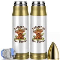 Funny Cinco De Mayo Highland Cow Bullet Tumbler Margaritas Por Favor