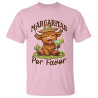 Funny Cinco De Mayo Highland Cow T Shirt Margaritas Por Favor