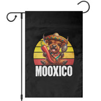 Funny Highland Cow MooXico Garden Flag Cinco De Mayo Fiesta Party
